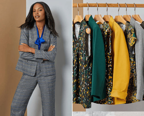 All Business! A great collection of professional wear for Her and for Him! cover photo collage