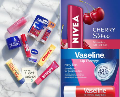 7 Best Hydrating Lip Balms Under $15 for Dry & Chapped Lips 2026 cover photo collage