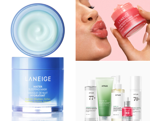 My all time favourite skincare products cover photo collage