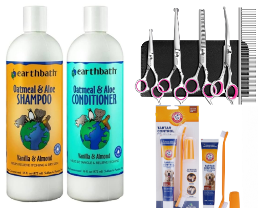 Pet Grooming Must-Haves 🐾✨ cover photo collage