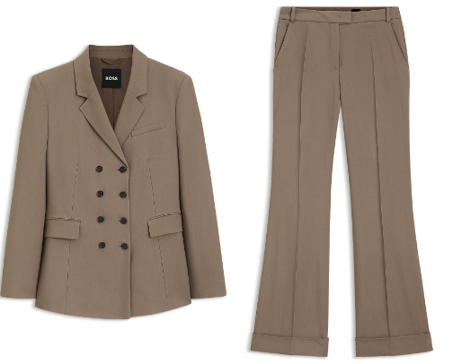 Hugo Boss Women Business Style cover photo collage