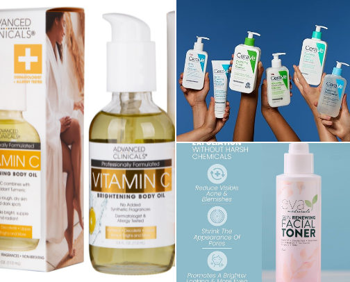 skincare recommendations cover photo collage