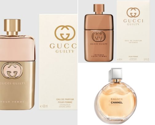 Favorite perfumes cover photo collage
