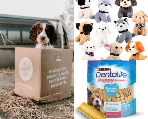 Bringing home a puppy is exciting—but it can also be overwhelming! These are some of my favorite brands for feeding, training, walking, playing, and helping a new puppy settle into their new home. Whether you’re a first-time dog parent or adding another furry family member, these finds can make puppyhood a little easier.” cover photo collage