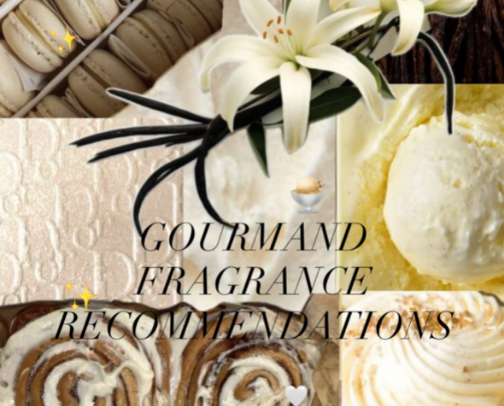 gourmand fragrance girlies 🍨🍰🥰 cover photo collage