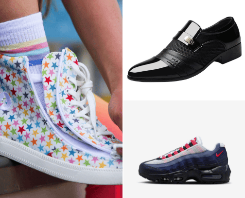 Terry's wish list for diversity shoes & trainers cover photo collage