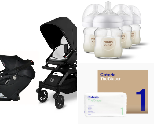 Most used baby products cover photo collage
