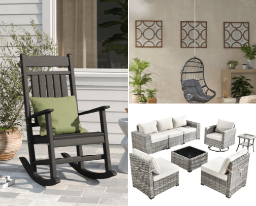 Alfresco Allure:  Elevate your Outdoor Entertaining Space. cover photo collage