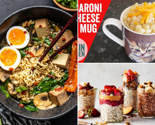 🍜 Easy Dorm Meals Every College Student Will Love cover photo collage