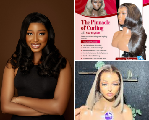 Wigss and hair extensions🌟 cover photo collage