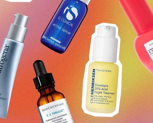 Glowing skin cover photo collage