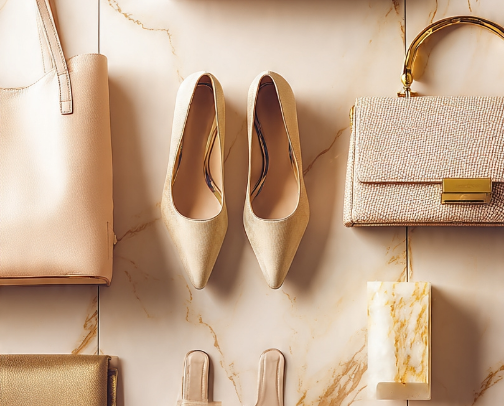 Aesthetic Bags & Comfortable Footwear cover photo collage