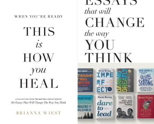 Mental Health Books cover photo collage