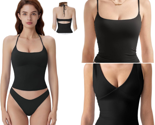 NO BRA NEEDED TOPS! cover photo collage