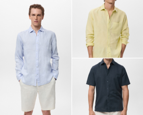 Mango Sale 2026 men's shirts cover photo collage