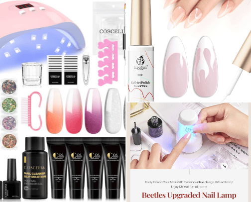 doing your nails at home! cover photo collage