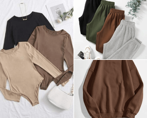 SHEIN basic cover photo collage