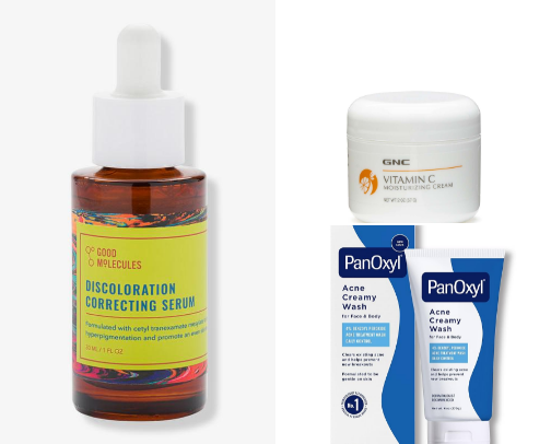 beauty & skin products I swear by ! cover photo collage
