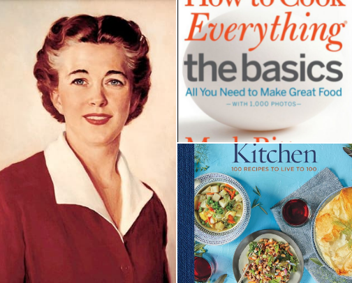 The 7 Cookbooks, Everyone  Keeps  Buying Again And Again cover photo collage