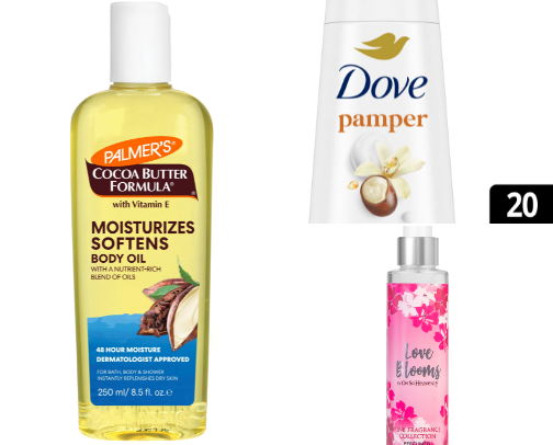Body care cover photo collage