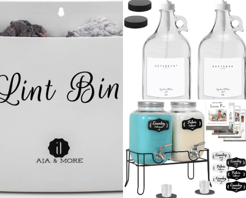 Give your laundry a new look with these cool containers cover photo collage