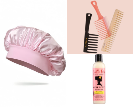 🌸4B-4C fine hair essentials cover photo collage