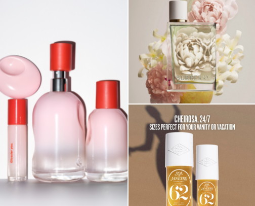 Minimal fresh and Effortlessly sexy perfumes cover photo collage