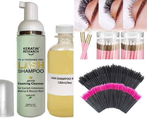 Lash & Brow Aftercare Essentials cover photo collage