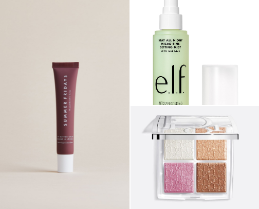 glowy, everyday makeup routine cover photo collage