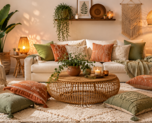 Transform Your Rented Space: Chic Boho Decor Ideas for Cozy Homes cover photo collage