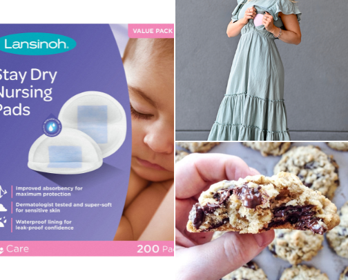 Breastfeeding & Nursing Essentials -Boobs are friends AND food cover photo collage