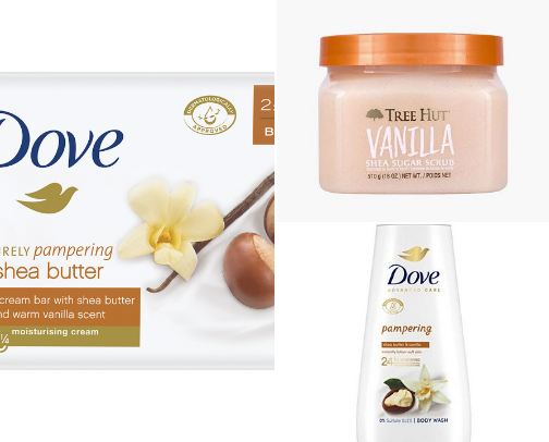 autumn vanilla shower routine cover photo collage
