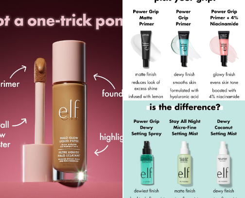 Breakout friendly beauty finds cover photo collage