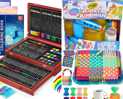 Arts and Crafts supplies for Kids, Friends, & Family. cover photo collage