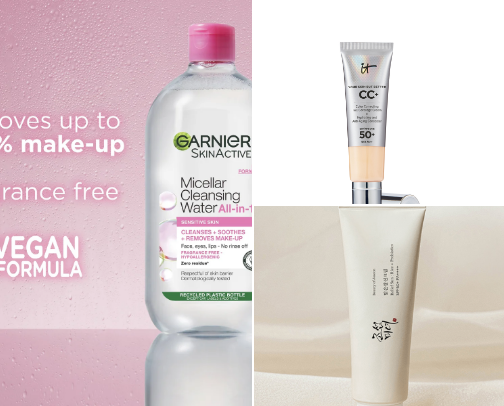 Quick & easy makeup routine including skin prep 💕 cover photo collage