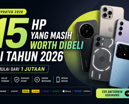 15 HP Yang Masih worth dibeli di tahun 2026 - Muali dari 1jt an cover photo collage
