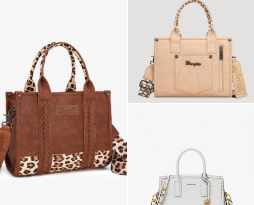 Purses, Totes, Crossbodies cover photo collage