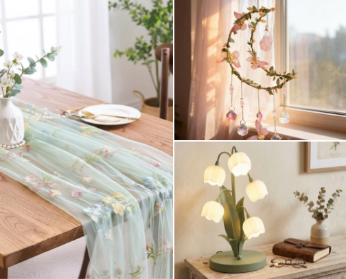 Soft Spring Vibes 🌼💗 | Dreamy Aesthetic Decor cover photo collage