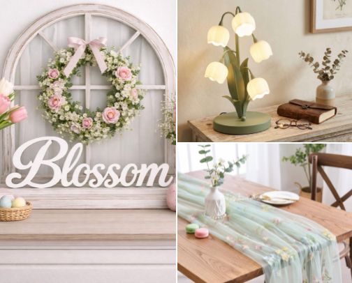Soft Spring Vibes 🌼💗 | Dreamy Aesthetic Decor cover photo collage