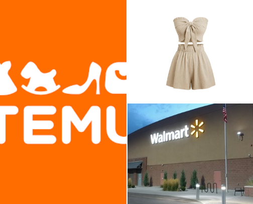 Online shopping cover photo collage