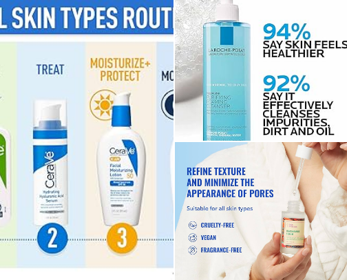 ✨ Glow-Up Essentials That Actually Work (Clear, Smooth, Radiant Skin) cover photo collage