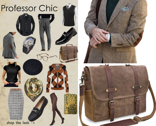 Professor Chic: Smart Style for Modern Minds cover photo collage
