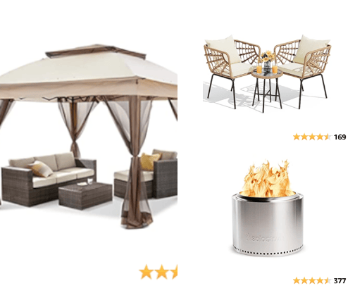 The Prettiest Patio cover photo collage