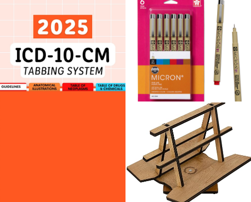 Essentials for Medical Coding Students cover photo collage