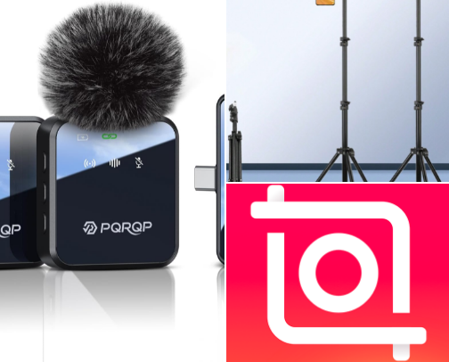 Must-haves for content creation 📱 ❤️ cover photo collage