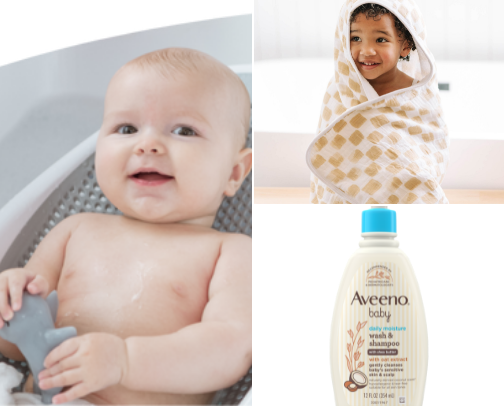 Newborn Bath Essentials! cover photo collage