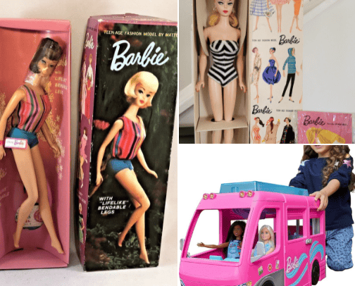 Vintage Barbie cover photo collage