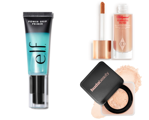 my everyday glowy makeup routine! cover photo collage