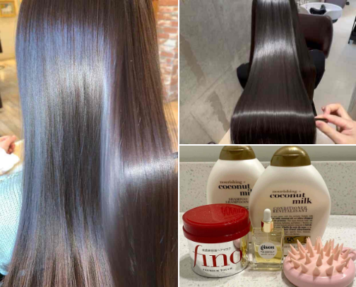 Silky hair like an angel ₊˚⊹♡ cover photo collage