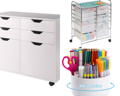CRAFT STORAGE IDEAS🗄️ cover photo collage